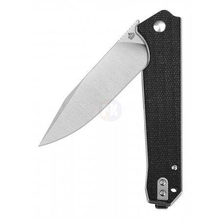 QSP Knife Mamba V2, Satin D2 Blade, Black Micarta Handle QS111-G1